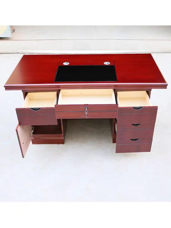 140cm Office Boss Executive Wooden Table with a spacious work surface, elegant wood finish, and durable construction for professional offices.