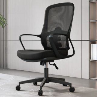 Ergonomic Adjustable Mesh Task Office Chair with breathable mesh back, lumbar support, and adjustable seat height for maximum comfort.