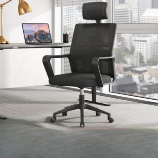 Ergonomic Mid Back Mesh Studio Chair with adjustable height, breathable mesh backrest, and swivel functionality for added comfort and mobility.