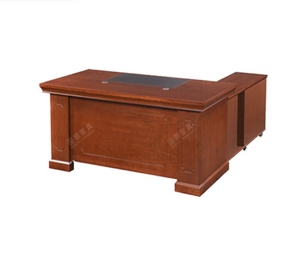 A sleek and modern 1600mm Executive President writing office desk designed for a professional workspace, featuring a spacious work surface and elegant wooden finish.