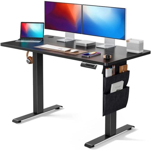 Electric Adjustable Home Office Computer Desk with a spacious work surface and electric lift system for easy height adjustments.