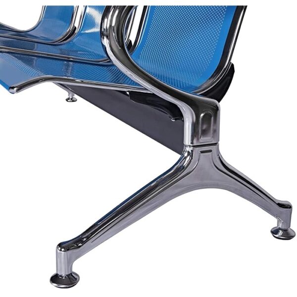 3-Seater Hospital Reception Waiting Bench with durable frame and ergonomic seating for healthcare environments.