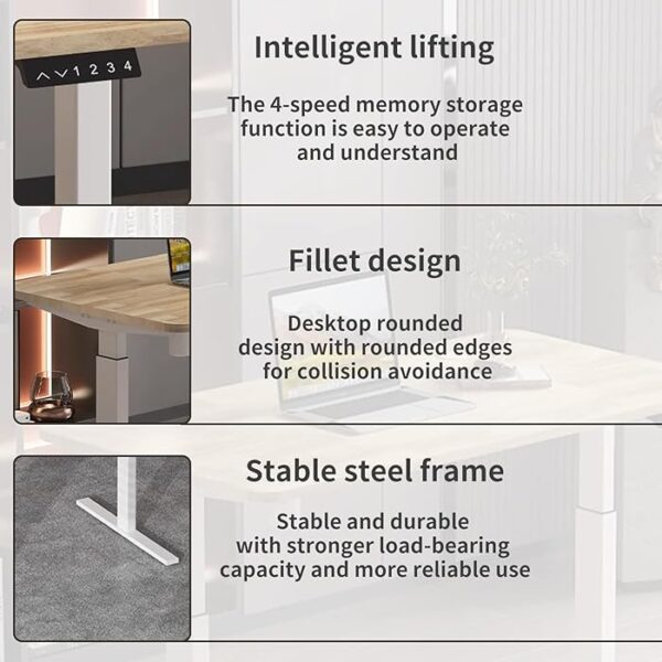 Modern Memory Preset Computer Standing Desk with adjustable height and memory preset buttons.