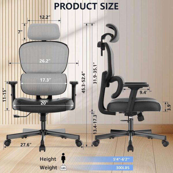 Ergonomic Reclining Comfy Home Office Chair with adjustable features, lumbar support, and breathable mesh back for ultimate comfort and relaxation.