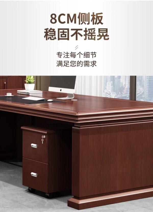 1800mm Executive Senate Writing Office Desk with spacious surface and modern design.