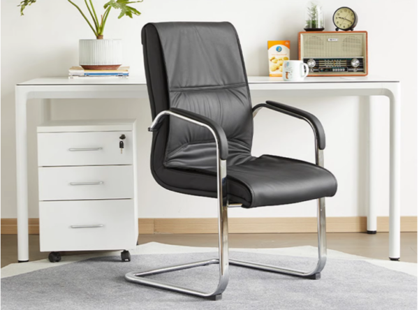 High Back Leather Executive Boss Chair with adjustable height, reclining features, and padded armrests for enhanced comfort and support.