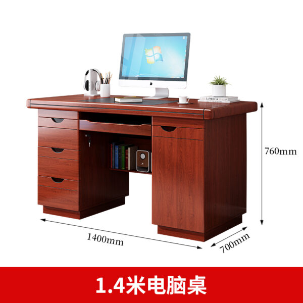 1.4 Meters Executive Senate Study Table with spacious surface and sleek modern design.