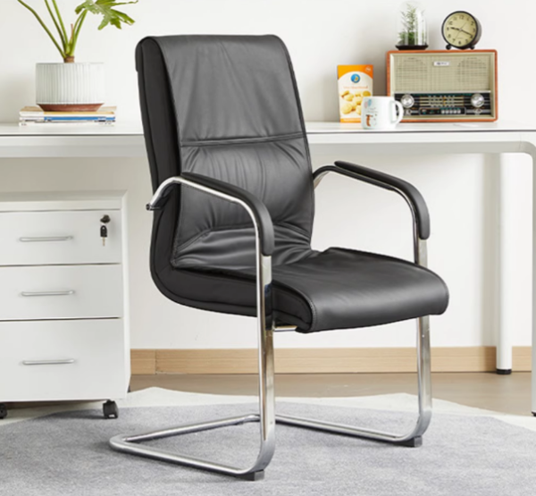 High Back Leather Executive Boss Chair with adjustable height, reclining features, and padded armrests for enhanced comfort and support.