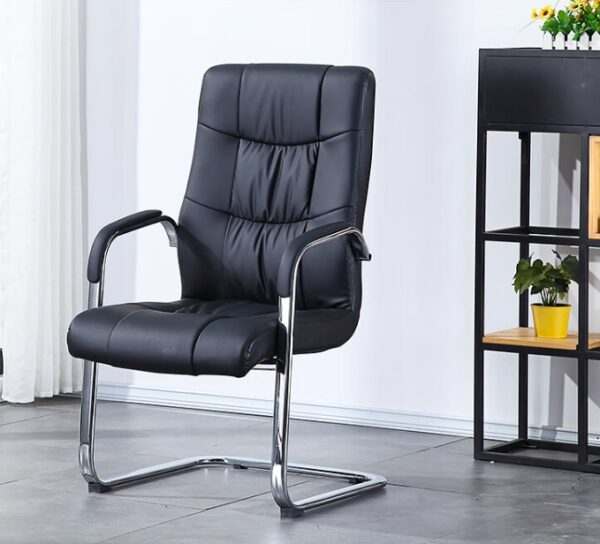 High Back Leather Executive Boss Chair with adjustable height, reclining features, and padded armrests for enhanced comfort and support.