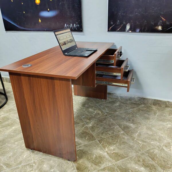 1.2 Meter Wooden Office Computer Desk with a sturdy construction and spacious surface, ideal for home and office workspaces.