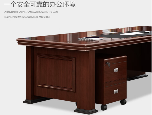 1.8M Executive Boss Office Table with a sleek design and spacious work surface, ideal for executive offices.