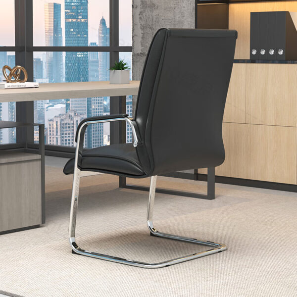 Office High Back Executive Leather Seat with premium leather upholstery, ergonomic design, and adjustable height and tilt functions.