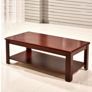 Solid Wood Office Reception Coffee Table with a spacious surface, crafted from high-quality wood, offering a stylish and functional addition to any office setting.