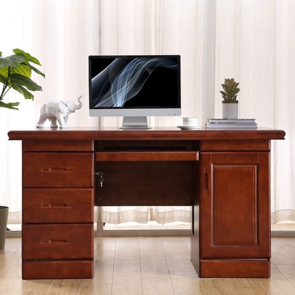 1.4 Meter Wooden Executive Staff Desk with spacious work surface and sleek, modern design.