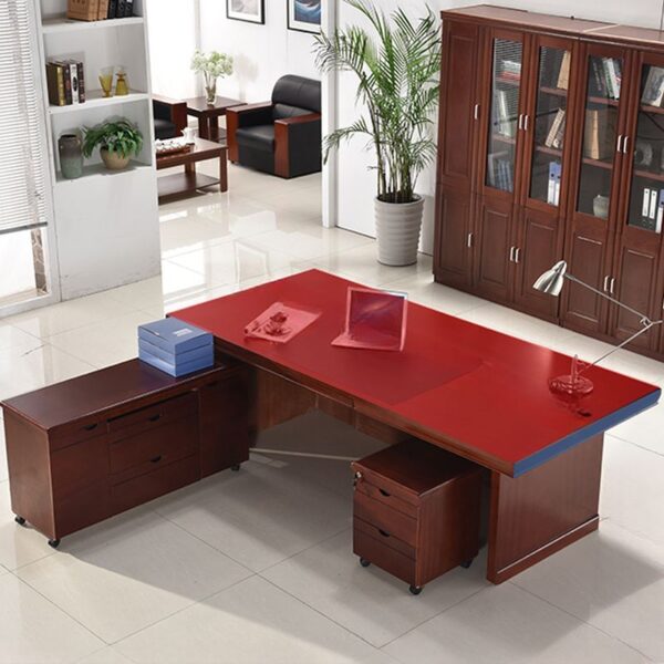 180cm Executive Director's Office Desk with spacious surface, integrated storage drawers, and sleek design in an executive office setting.