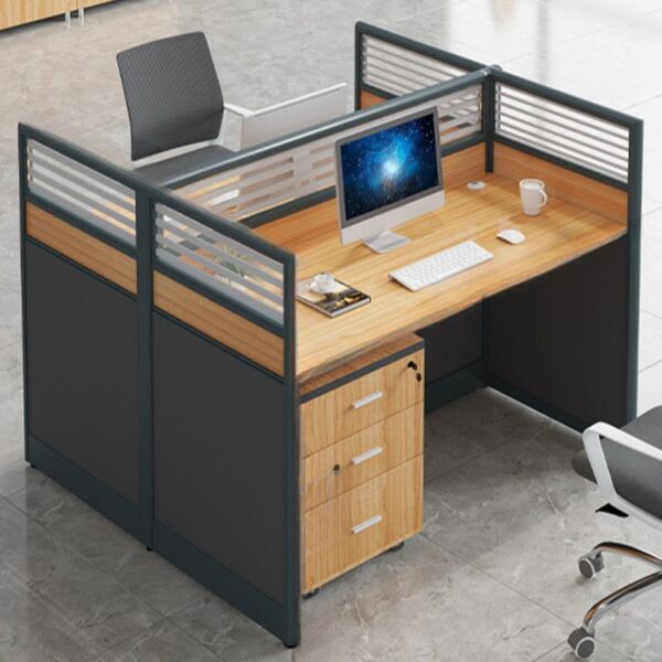 2-Way Modular Office Modern Workstation with customizable design, spacious surfaces, and contemporary finishes for professional office setups.