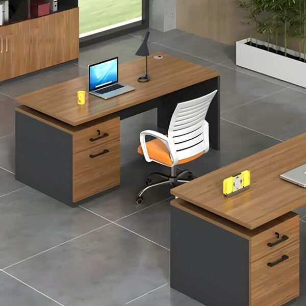 1400mm Modern Natural Wood Study Desk with sleek design and ample workspace.