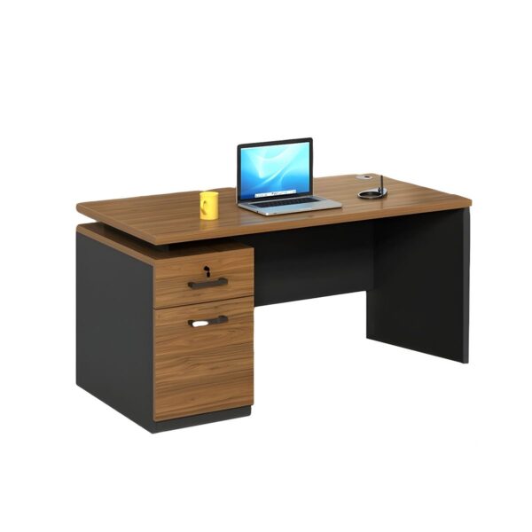 1400mm Modern Natural Wood Study Desk with sleek design and ample workspace.