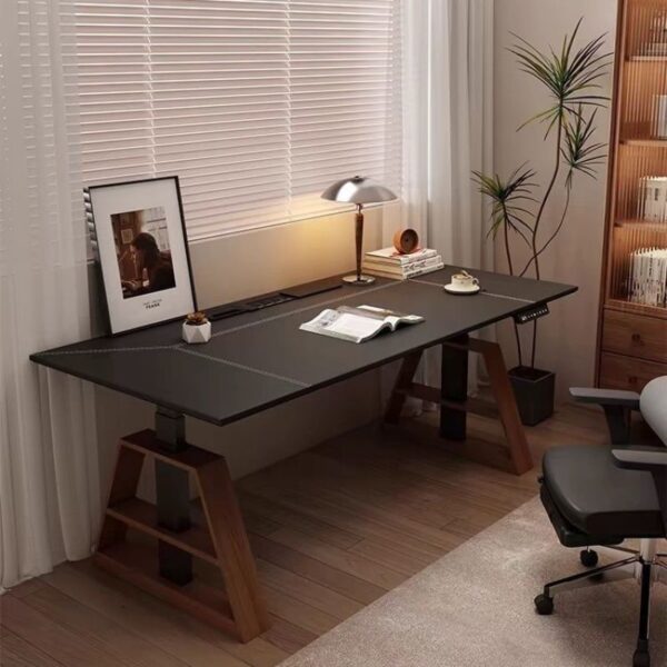 1200mm Modern Adjustable Height Office Desk with a sleek design and customizable height for ergonomic comfort.