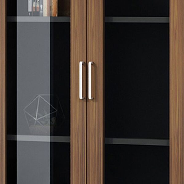 3-Door Wooden Modern Office Cabinet with spacious compartments and sleek design.