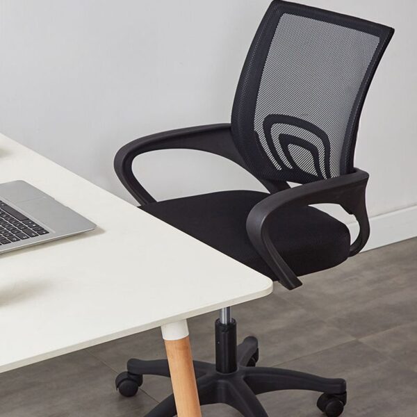 Mid Back Ergonomic Mesh Home Office Chair with adjustable height and lumbar support for comfort.