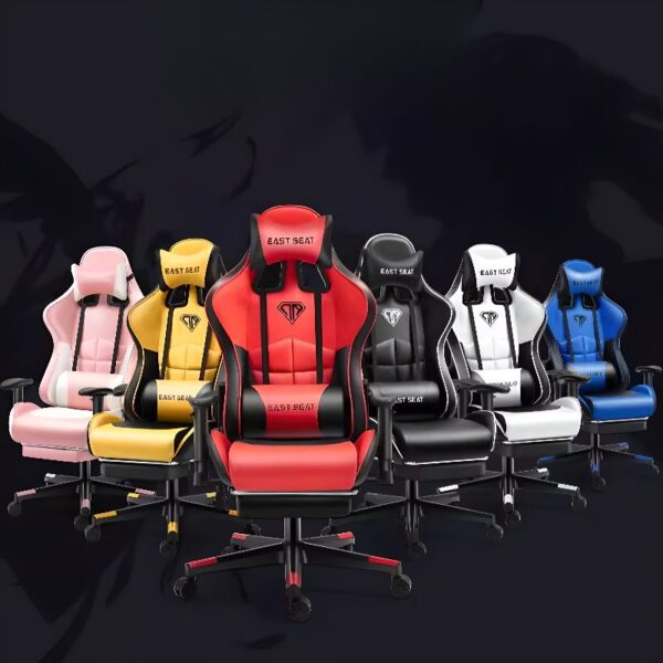 Modern Black Tilt Back Gamer Chair with ergonomic design, adjustable height, and reclining function for comfort during long sessions.