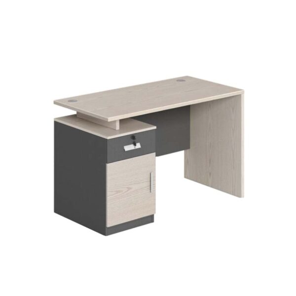 1200mm Light-Toned Wood Office Desk with spacious surface and modern minimalist design.