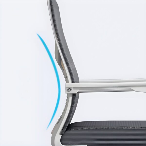 Ergonomic Mesh Upholstered Office Chair with breathable back and cushioned seat for maximum comfort.