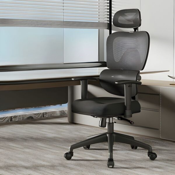 Orthopedic Highback Mesh Task Chair with ergonomic design, lumbar support, and adjustable features for comfort and posture alignment.