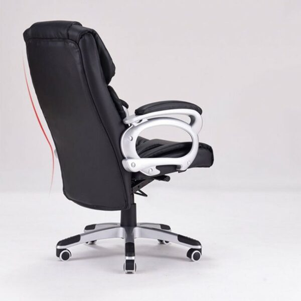 Adjustable Height Leather Executive Seat with ergonomic design and high-quality leather upholstery for comfort and support.