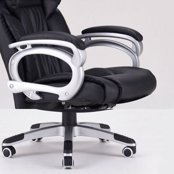 Adjustable Height Leather Executive Seat with ergonomic design and high-quality leather upholstery for comfort and support.