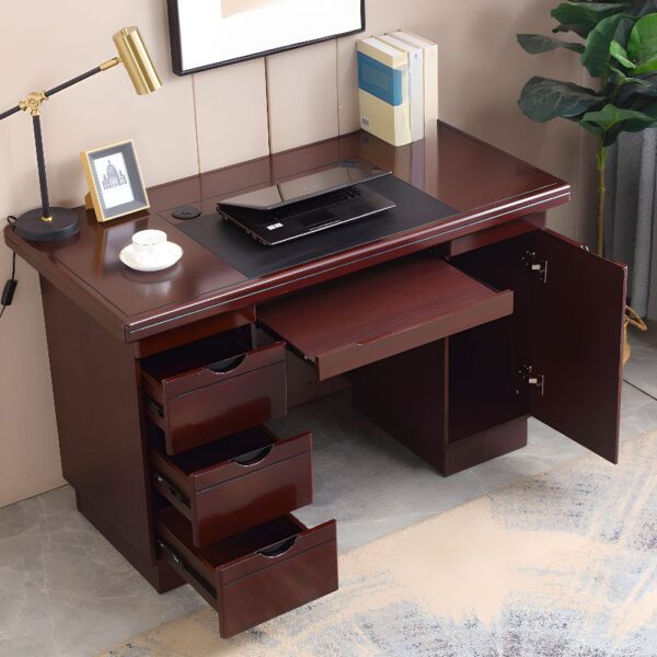 120cm Executive Wooden Office Desk with ample workspace and durable wood construction, ideal for professional office settings.