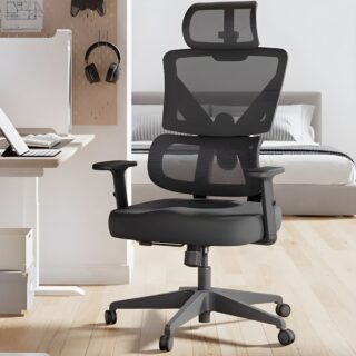 Orthopedic High Back Executive Office Chair with adjustable features and lumbar support.