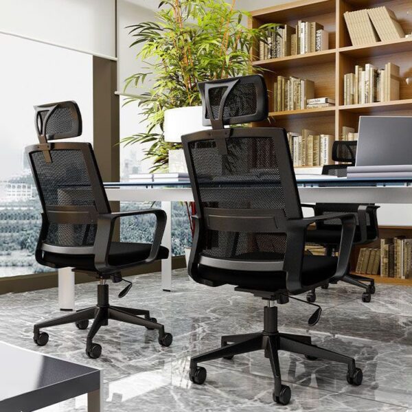 Ergonomic Swivel Mesh Home Office Seat with adjustable height and lumbar support, designed for comfort and productivity.