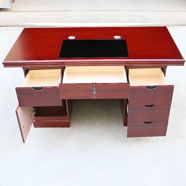 120cm Executive Wooden Office Boss Table with sleek design and spacious surface, perfect for executive offices.