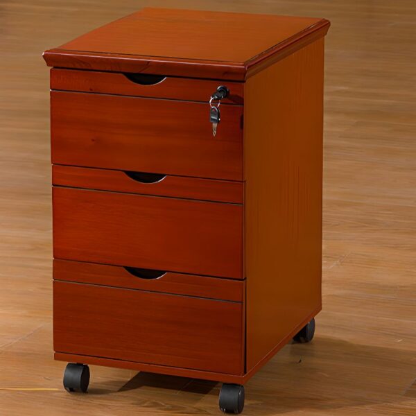 1.6 Meters Executive Mahogany Boss Desk with spacious surface and integrated storage compartments.