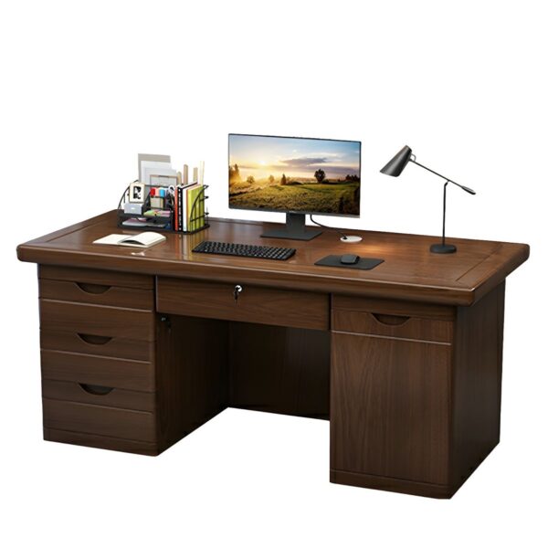 1400mm Modern Executive Computer Desk with spacious surface, built-in storage, and contemporary design for professional and home offices.