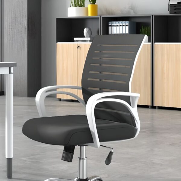 Strong Simple Mesh Ergonomic Chair with breathable mesh back, adjustable height, and ergonomic design for comfortable and supportive seating.