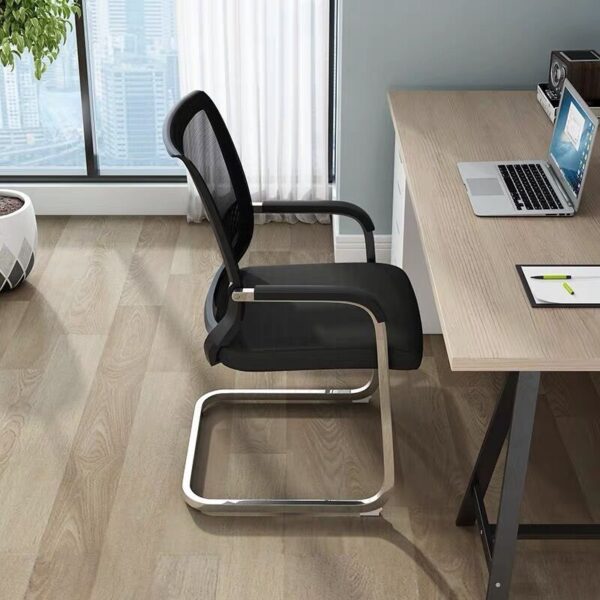 Ergonomic Upholstered Waiting Chair with contoured backrest and cushioned seat for added comfort, perfect for lobbies and reception areas.