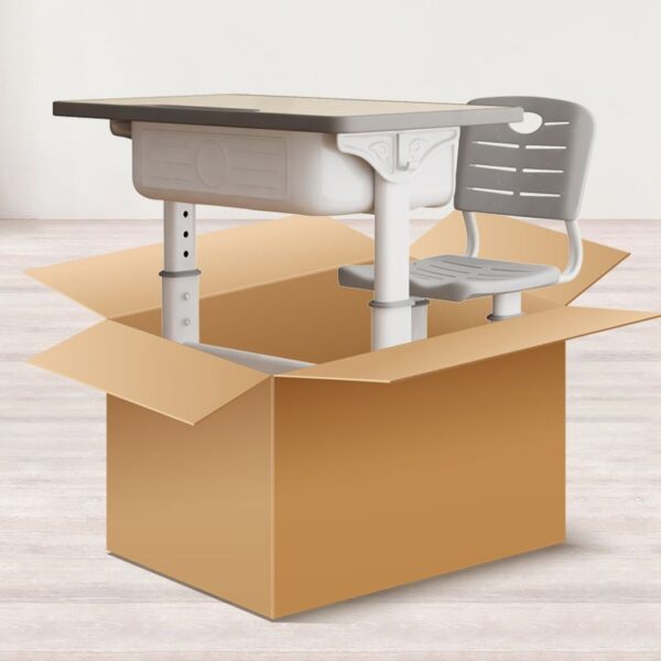 Adjustable Children Computer Desk with Chair featuring adjustable height, ergonomic design, and storage space for a functional and comfortable workspace.