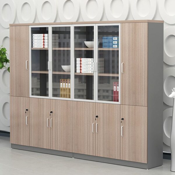 3-Door Simple Lateral Filing Office Cabinet with three spacious drawers for organized storage and easy access.