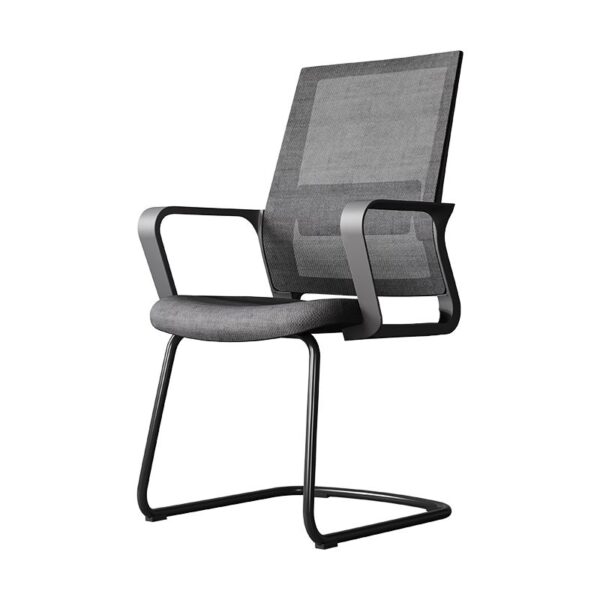 Simple Ergonomic Mesh Guest Chair with breathable backrest and padded seat, ideal for reception areas and waiting rooms.