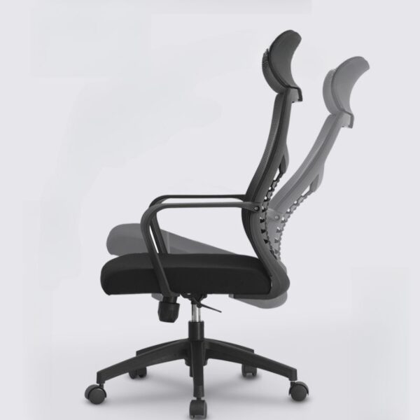 Ergonomic Swivel Mesh Upholstered Task Chair with adjustable height and lumbar support for comfort.