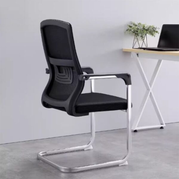 Ergonomic Mesh Simple Task Chair with adjustable height, breathable mesh back, and cushioned seat for comfort.