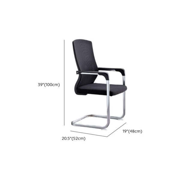 Ergonomic Mesh Simple Task Chair with adjustable height, breathable mesh back, and cushioned seat for comfort.