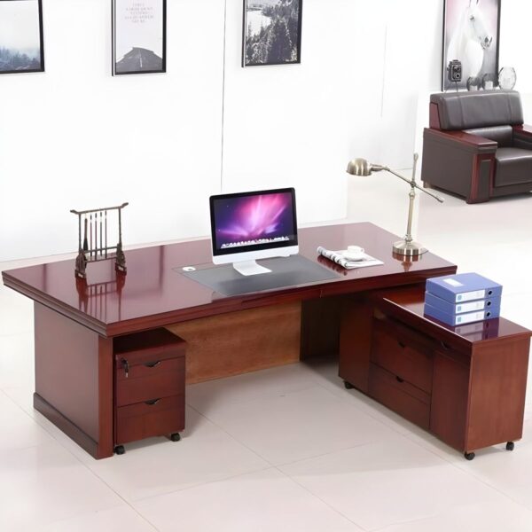 180cm Wooden Executive Office Desk with a sleek design and spacious work surface for a modern office setup.