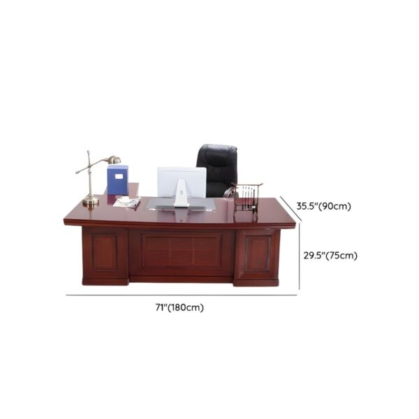 180cm Wooden Executive Office Desk with a sleek design and spacious work surface for a modern office setup.