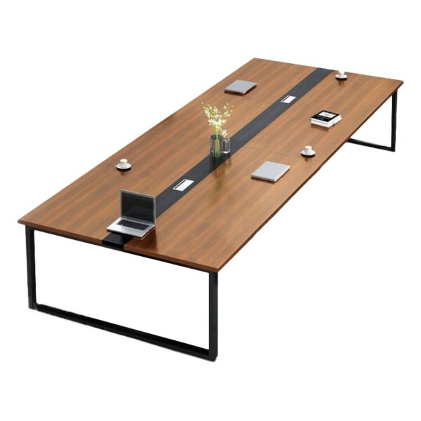 8-10 Seater Modern Conference Meeting Table with a sleek, contemporary design, perfect for boardrooms and offices.