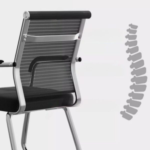 Simple Executive Waiting Guest Chair with a minimalist design and comfortable cushioning for office or reception areas.