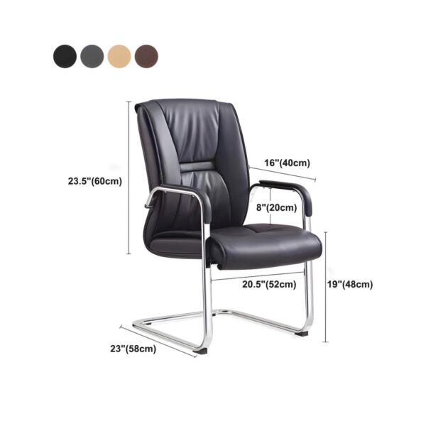 High Back Leather Conference Chrome Base Chair with premium leather upholstery and chrome base for a sophisticated and comfortable seating experience.